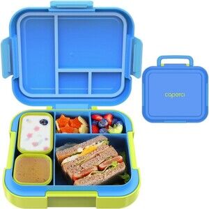 Bento Lunch Box For Kids Large 4.8 Cups Lunch Container With 2 Modular Container